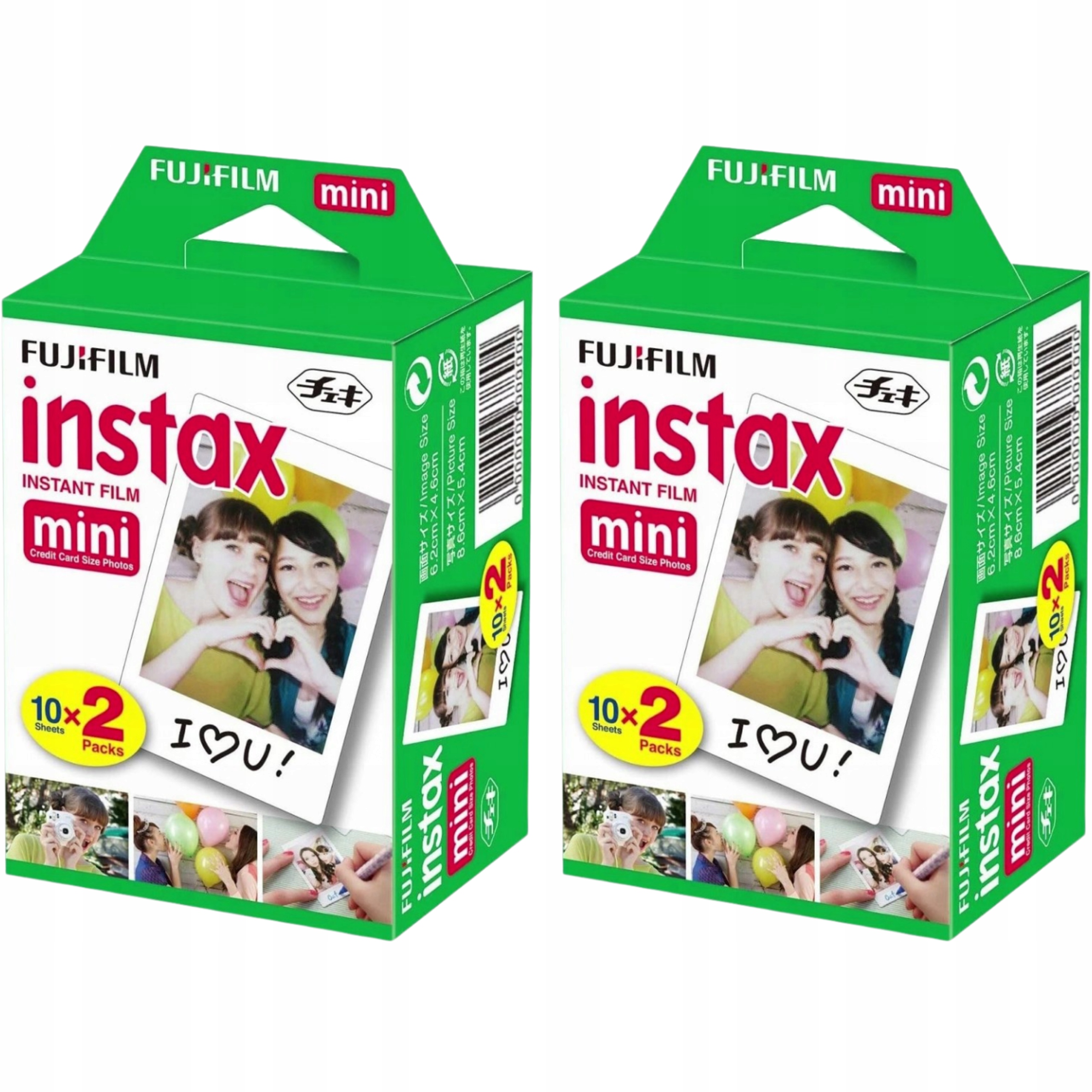Náplně Instax Mini 2x 20 ks 40 Fotografií Film Fujifilm 11 12 Evo Tiskárna Link