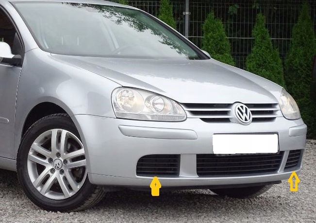 PRAWA+LEWA KRATKA ZDERZAKA VW GOLF V MK5 03-09r Typ samochodu Samochody osobowe