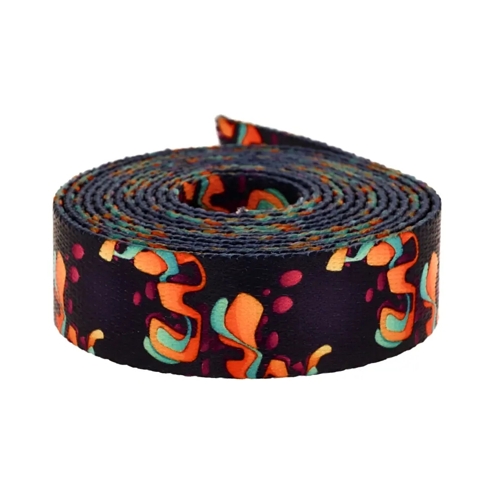 Popruh s potiskem Sublimace Color Splash 48 mb hladká 1,3 mm 20 mm