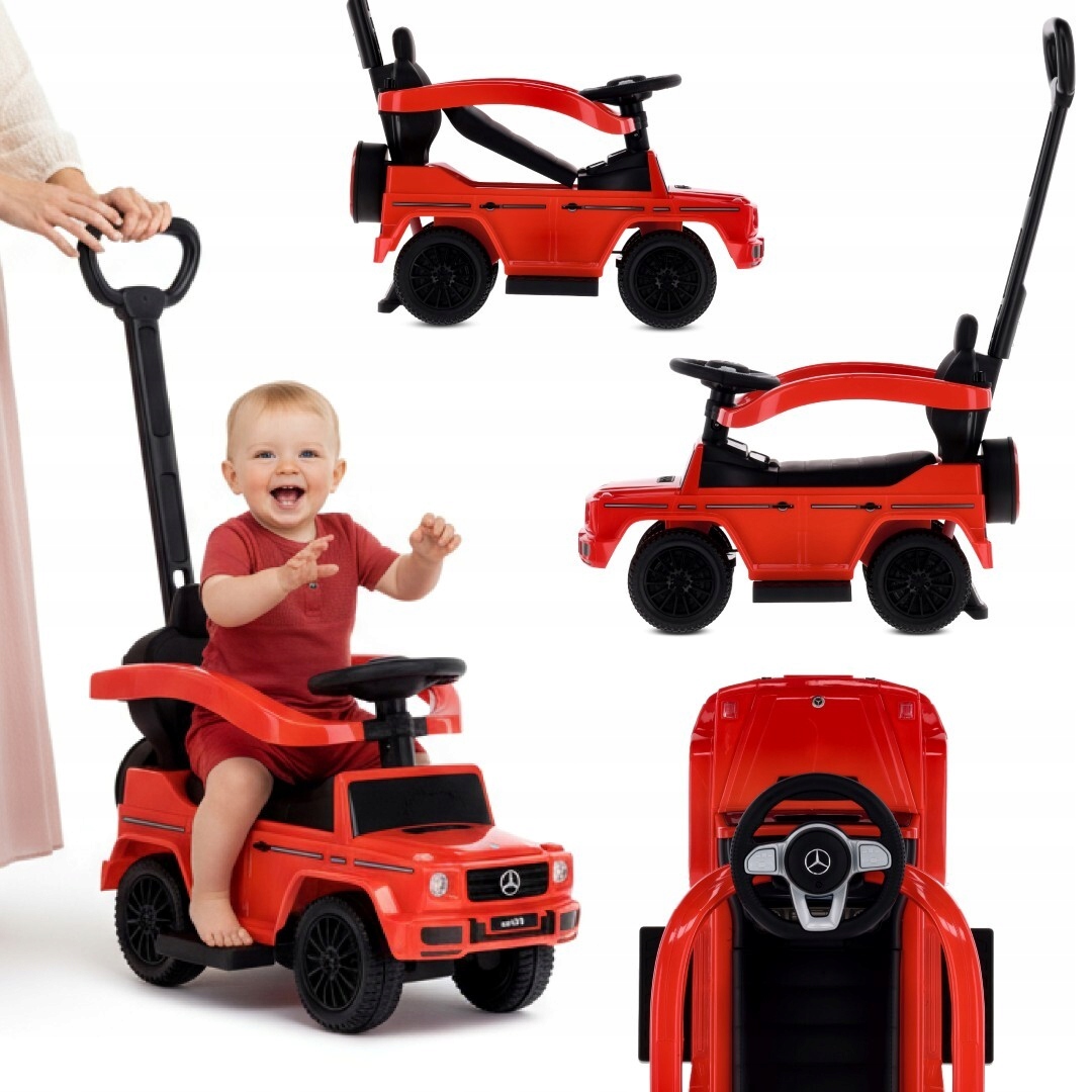 Jeździk Pchacz Chodzik dla dzieci Mercedes Benz G Pchacz Schowek dźwięk