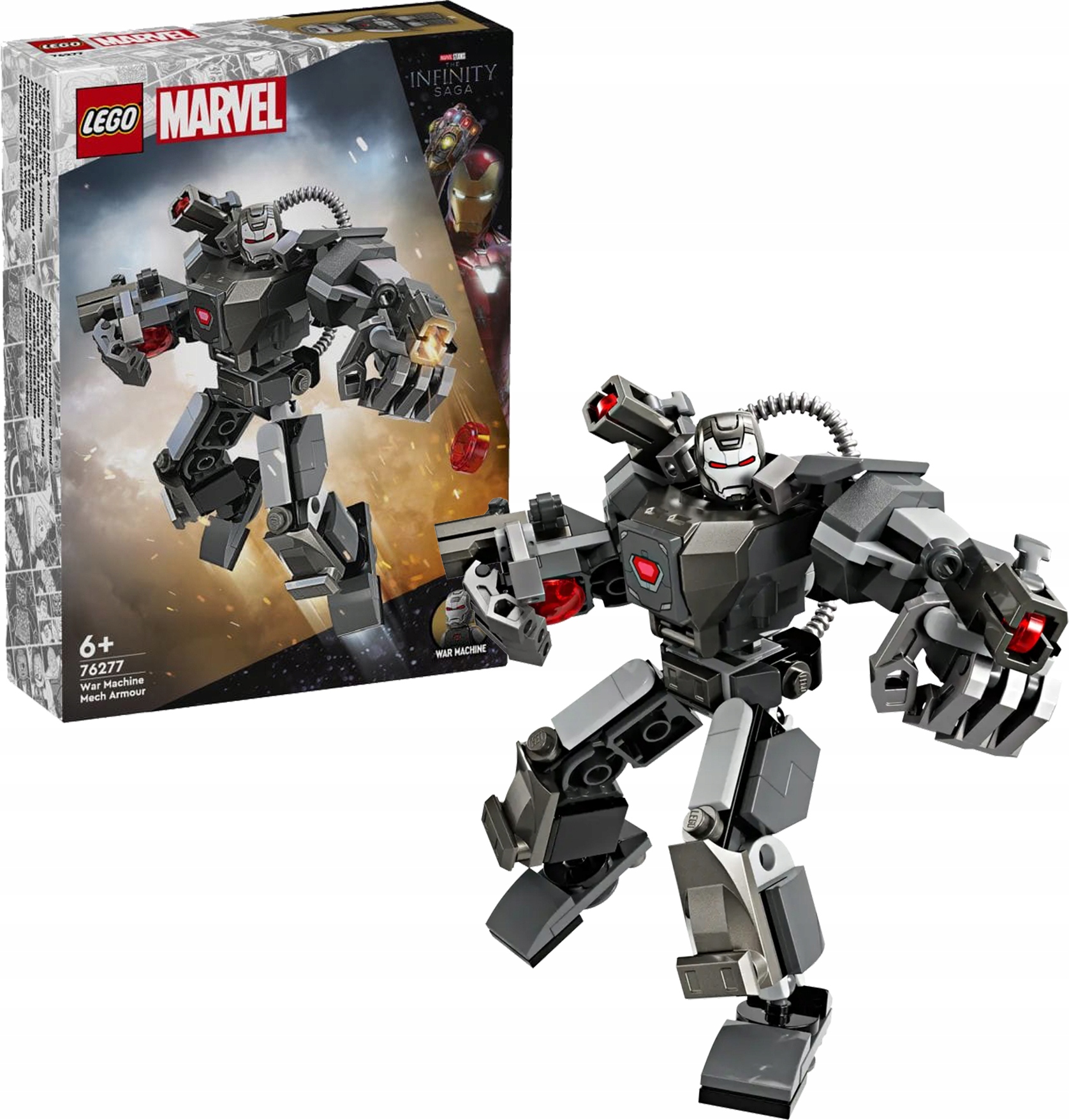 Lego 76277 Marvel Heroes Mechanické brnění War Machine Stavebnice kostky