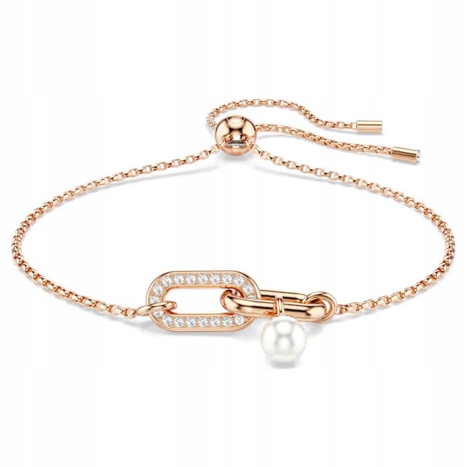 Náramek Swarovski Constella Ocel pokovený růžovým zlatem Krystaly