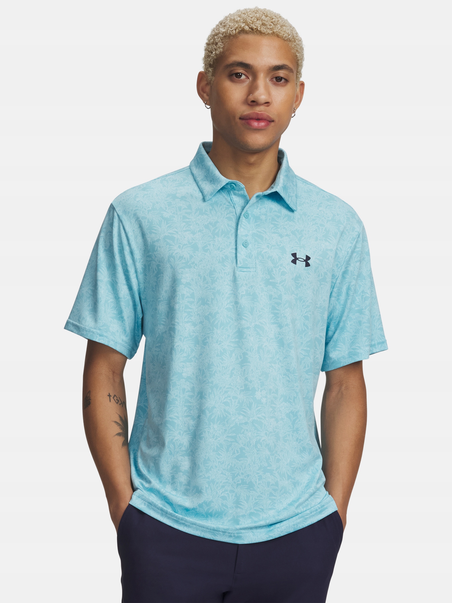 Under Armour Pánské tričko Under Armour Ua Playoff 3.0 Printed Polo-BLU