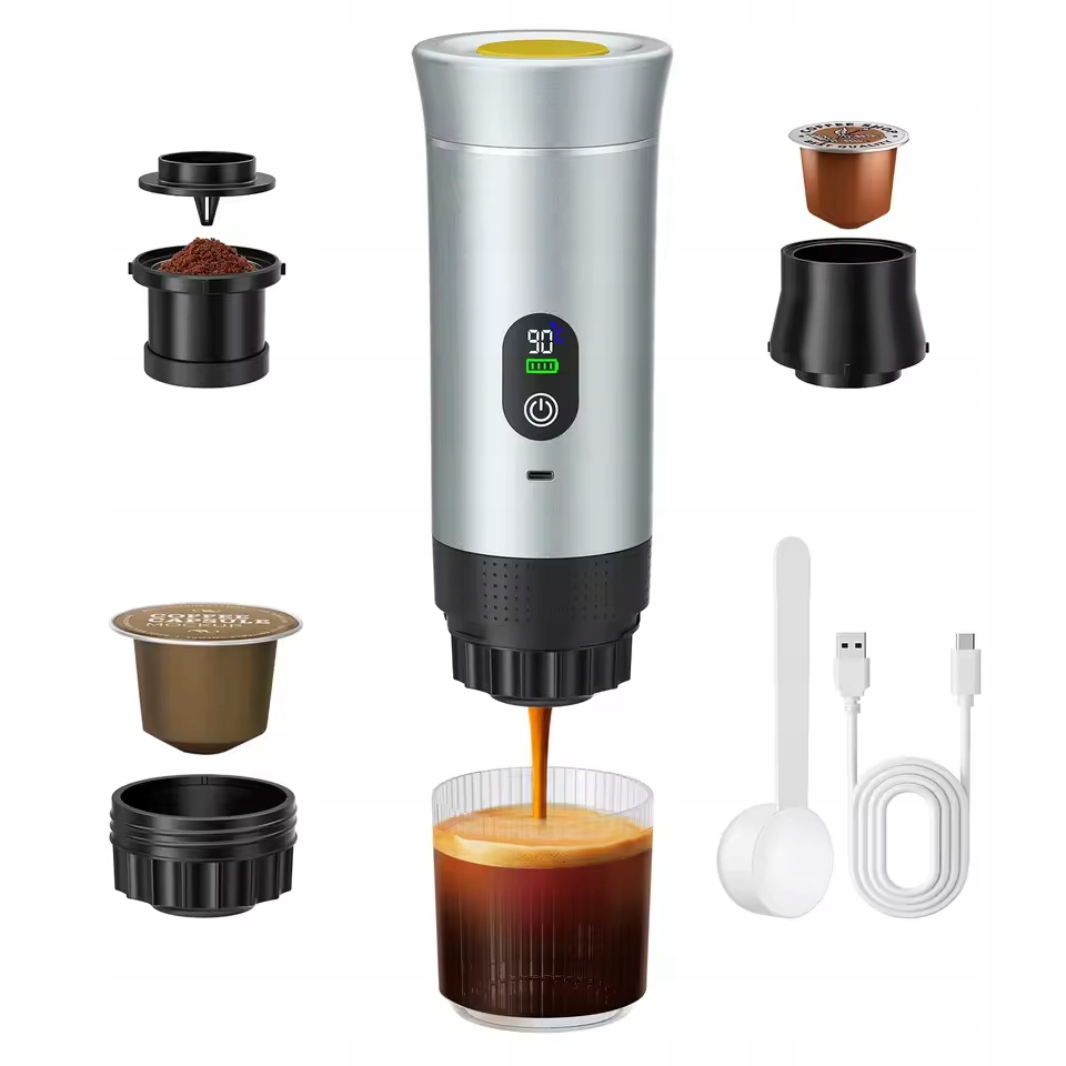 Najlepszy Przenośny Ekspres 3w1 Pro 2.0 Nespresso, Dolce Gusto, Mielona