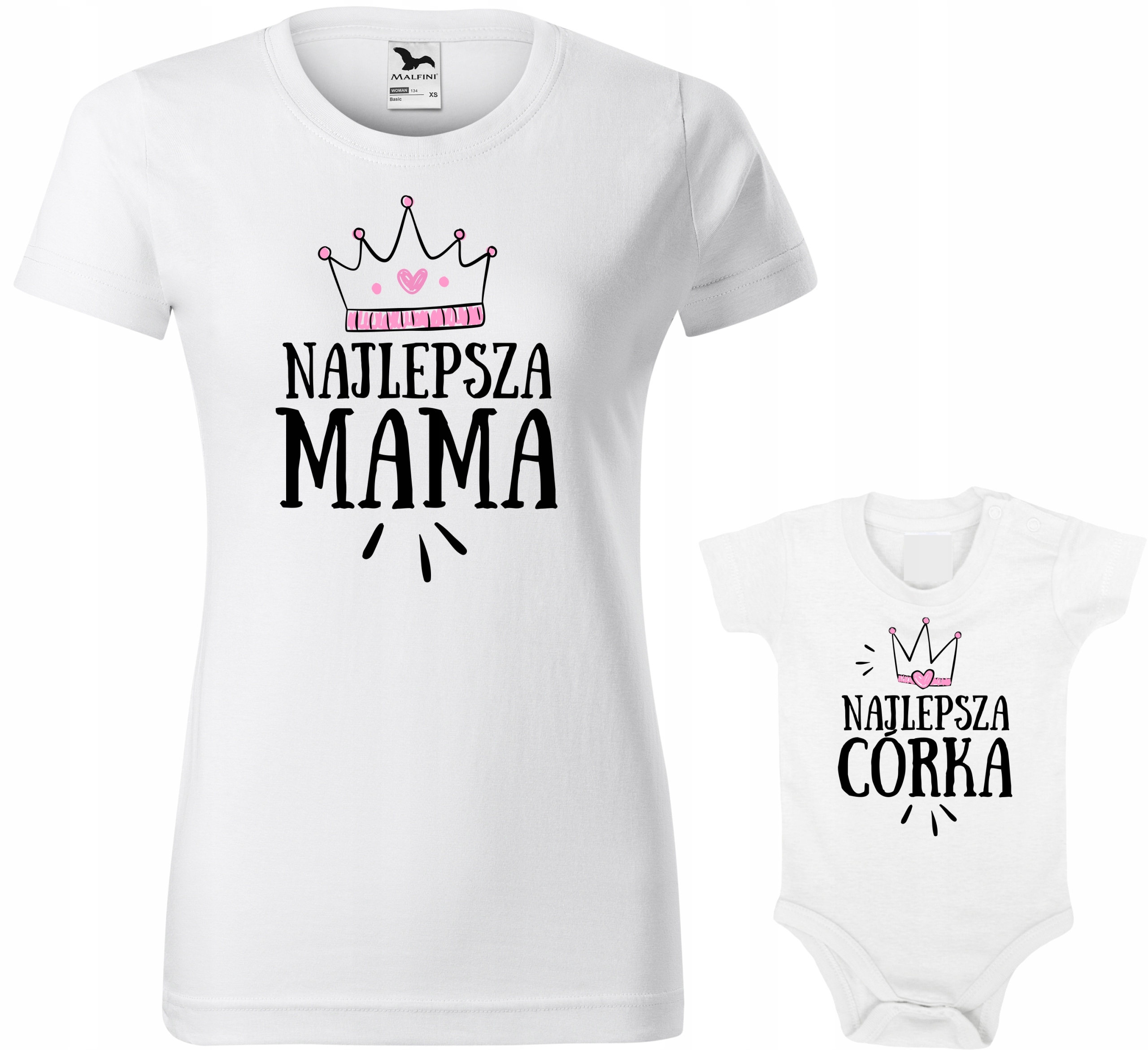 

Zestaw koszulek dla Mamy i Córki super prezent M