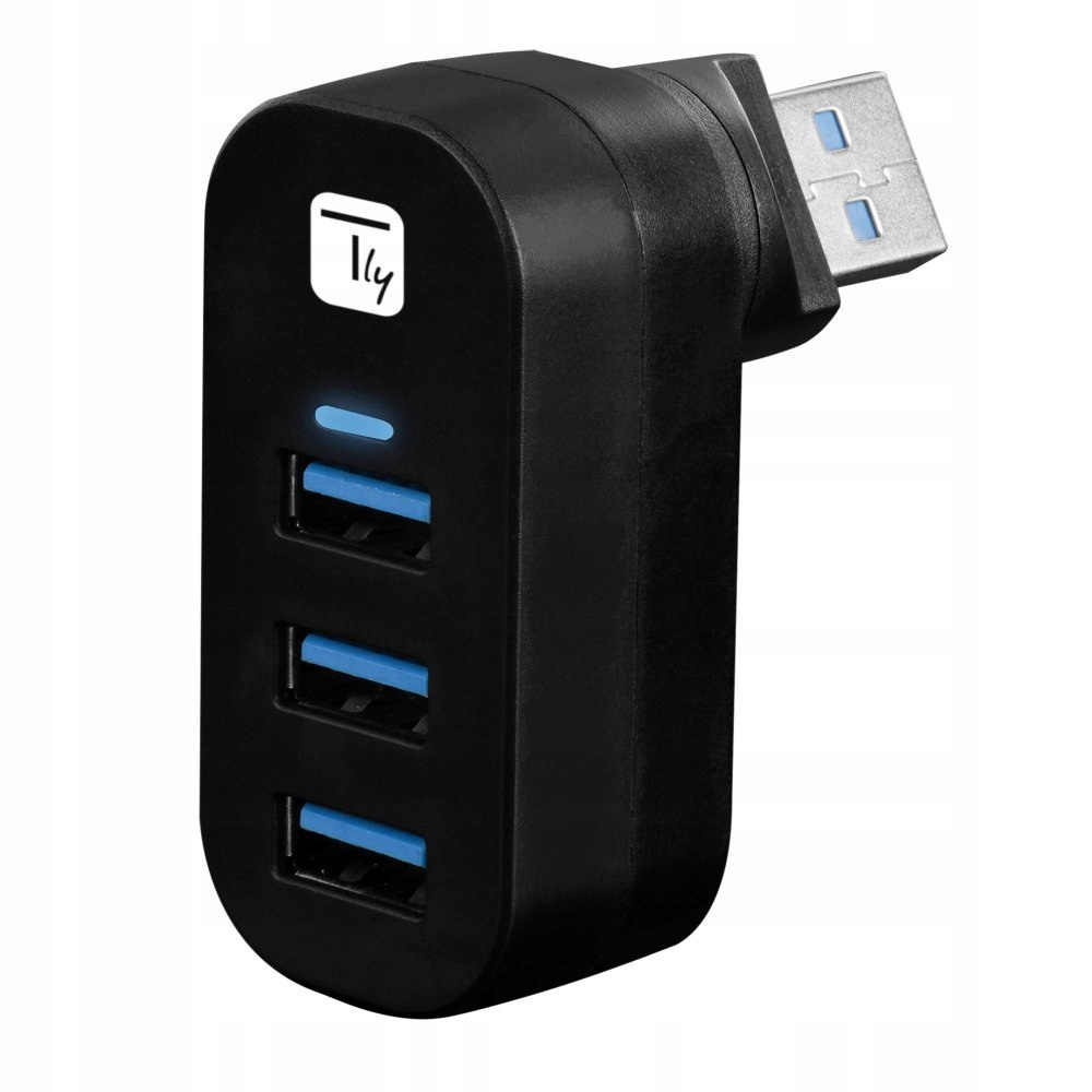 Hub USB Techly IUSB3-HUB3-ROTB 3 portów