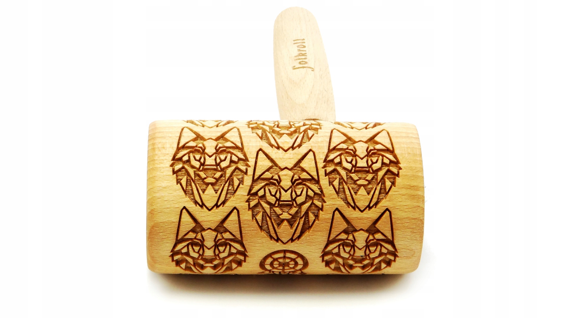 MINI WAŁEK GRAWEROWANY WILK Marka Folkroll