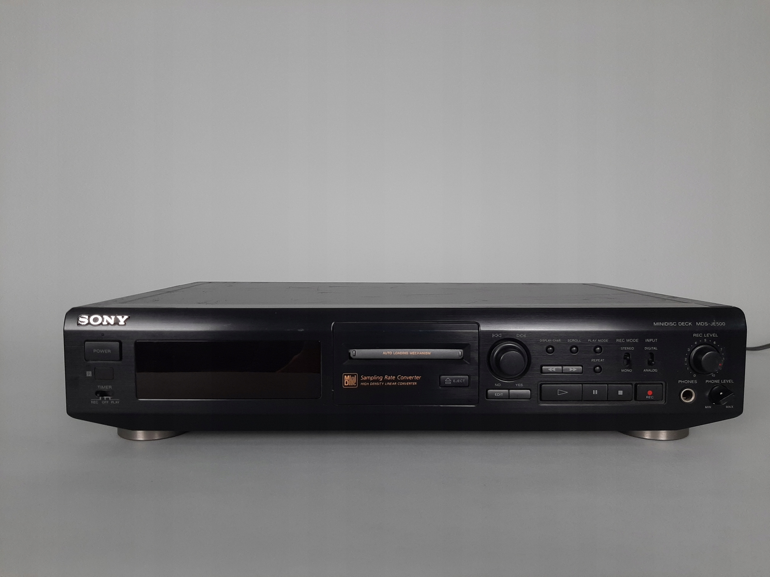 Odtwarzacz MiniDisc Sony MDSJE510 czarny porównaj ceny Allegro.pl