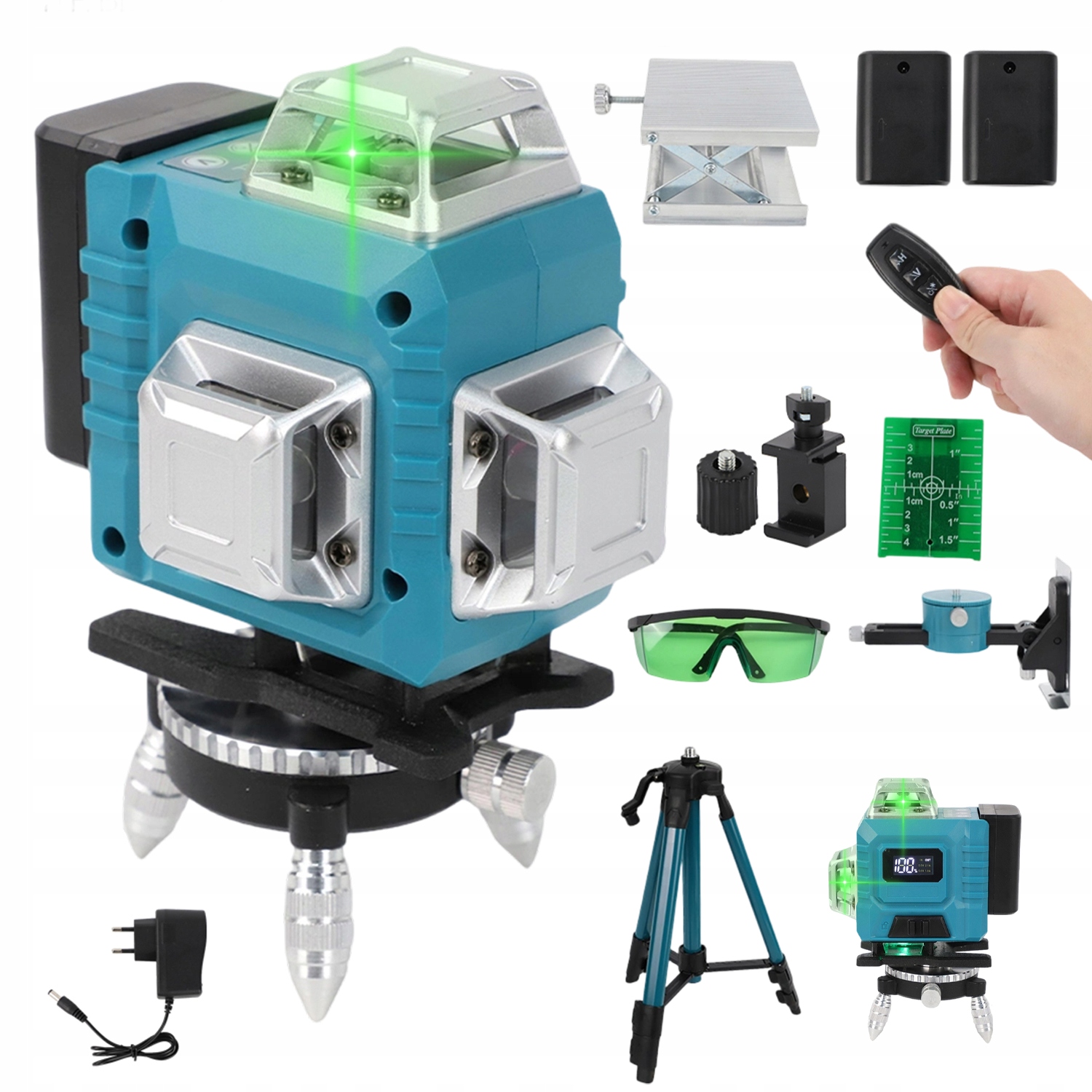 4D Laserová Úroveň S Funkcí Samonivelace 16 Řádků, Dálkové Ovládání, Aplikace