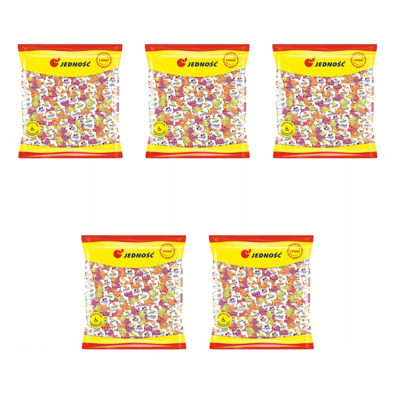 Jedność Karmelki Fruuutki 1kg X5