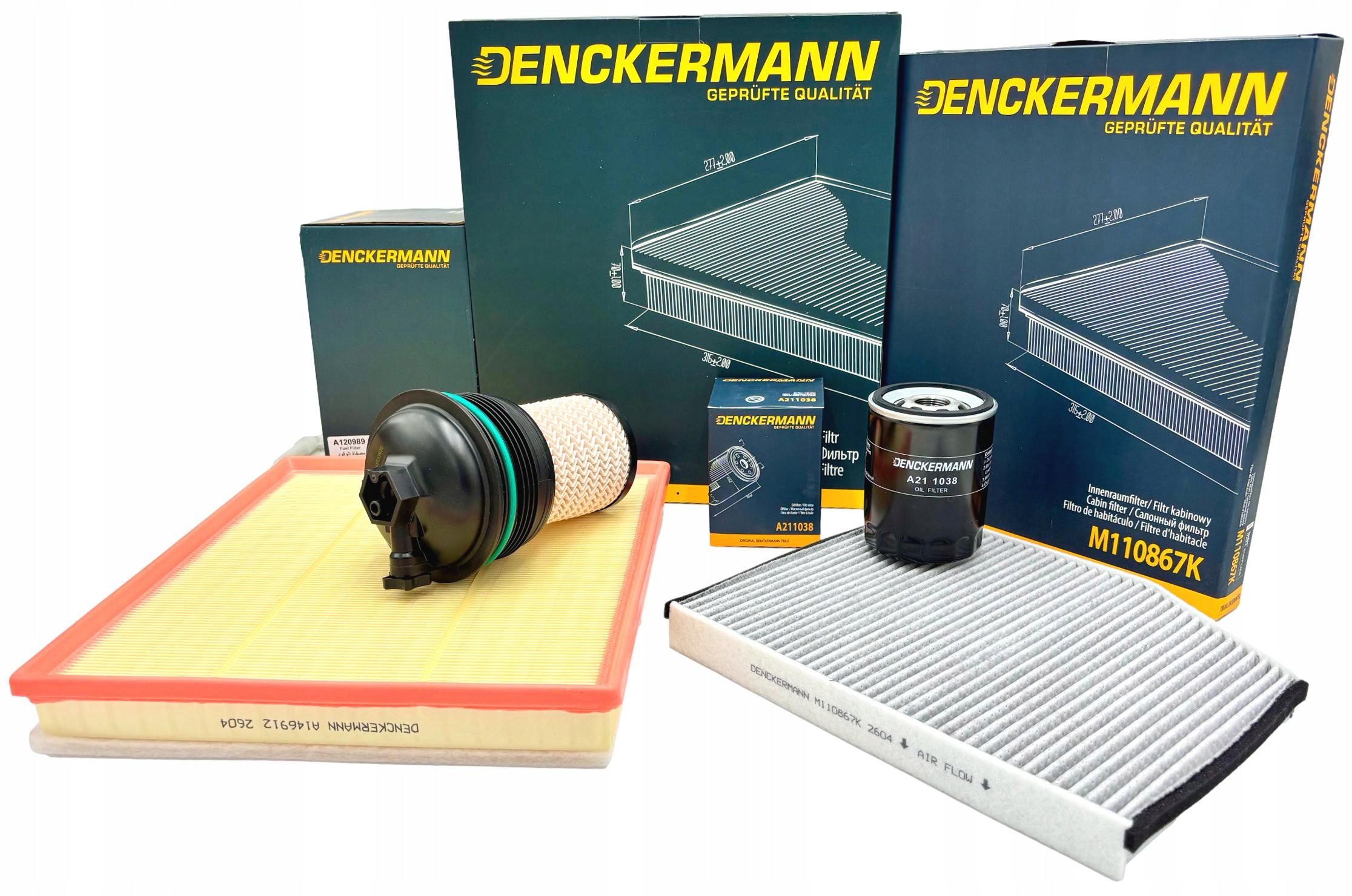 Denckermann Sada Filtrů Transit Tourneo Custom V362 V363 V710 2.0 Ecob