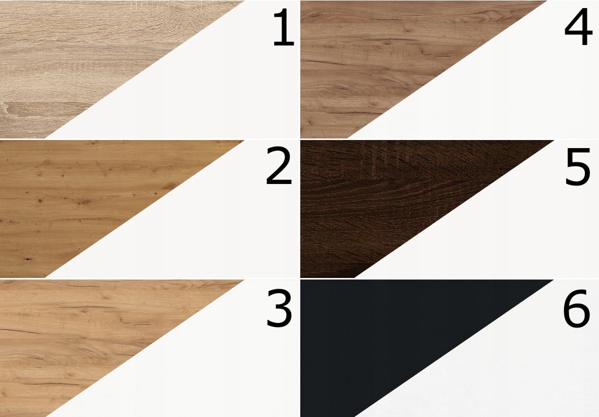 meble NORSID 17 witryna 1D2S sonoma ciemna / biały Kod producenta MC_NOR_17