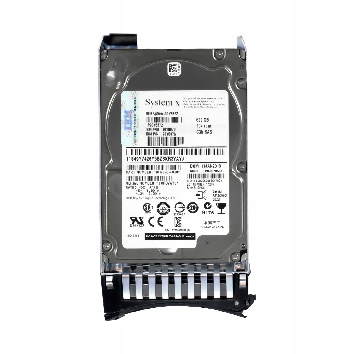 Ibm 90Y8873 90Y8876 600GB 10K 64MB SAS-2 2,5''