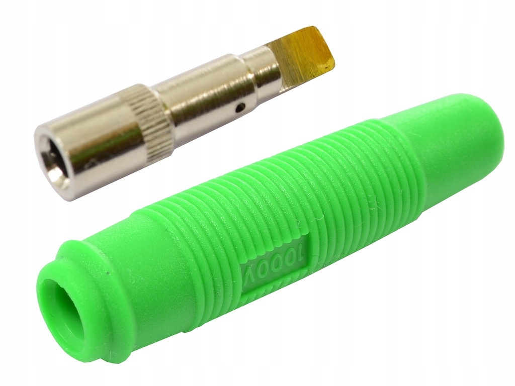 

Gniazdo banan 4mm na przewód GP430-GN 24A izolowan