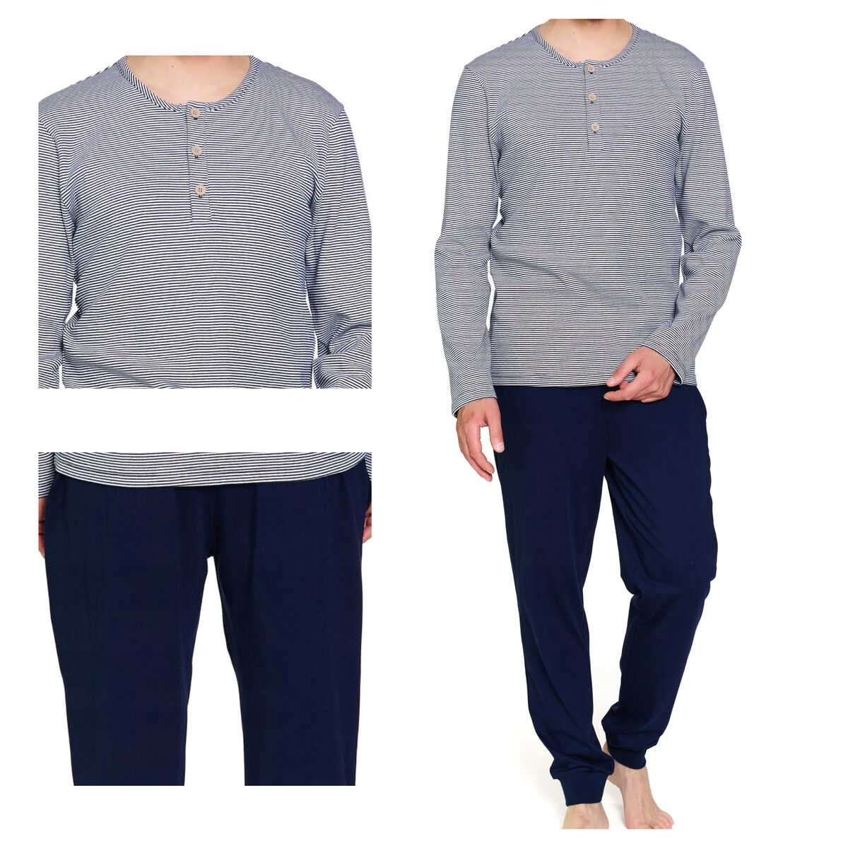 Doctor Nap Pánské pyžamo PMB.7353 L Blackberry