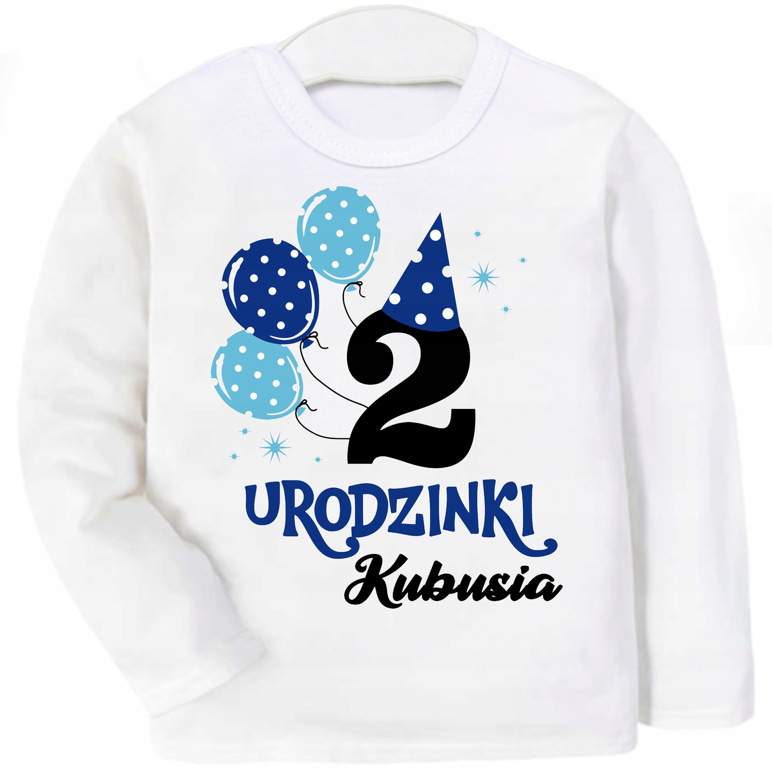 

Bluzka koszulka Urodziny 2 lata balony Imię r 92