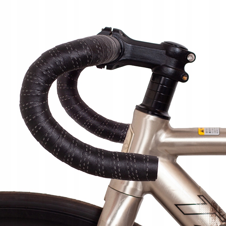 Oddychająca taśma na kierownicę roweru szosowego, czarna Marka bez marki