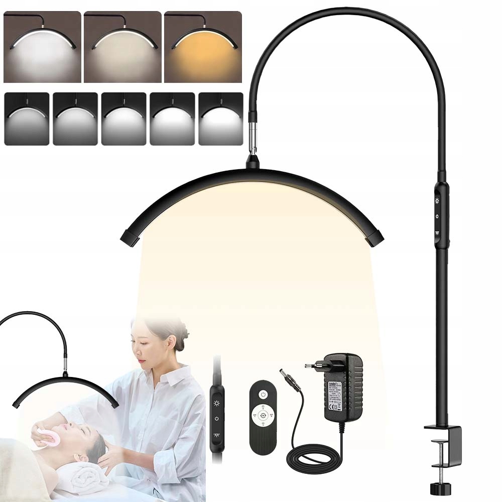 Kosmetická Lampa Led Oblouk 20 W Pro Prodlužování Řas 5 Úrovní Jasu