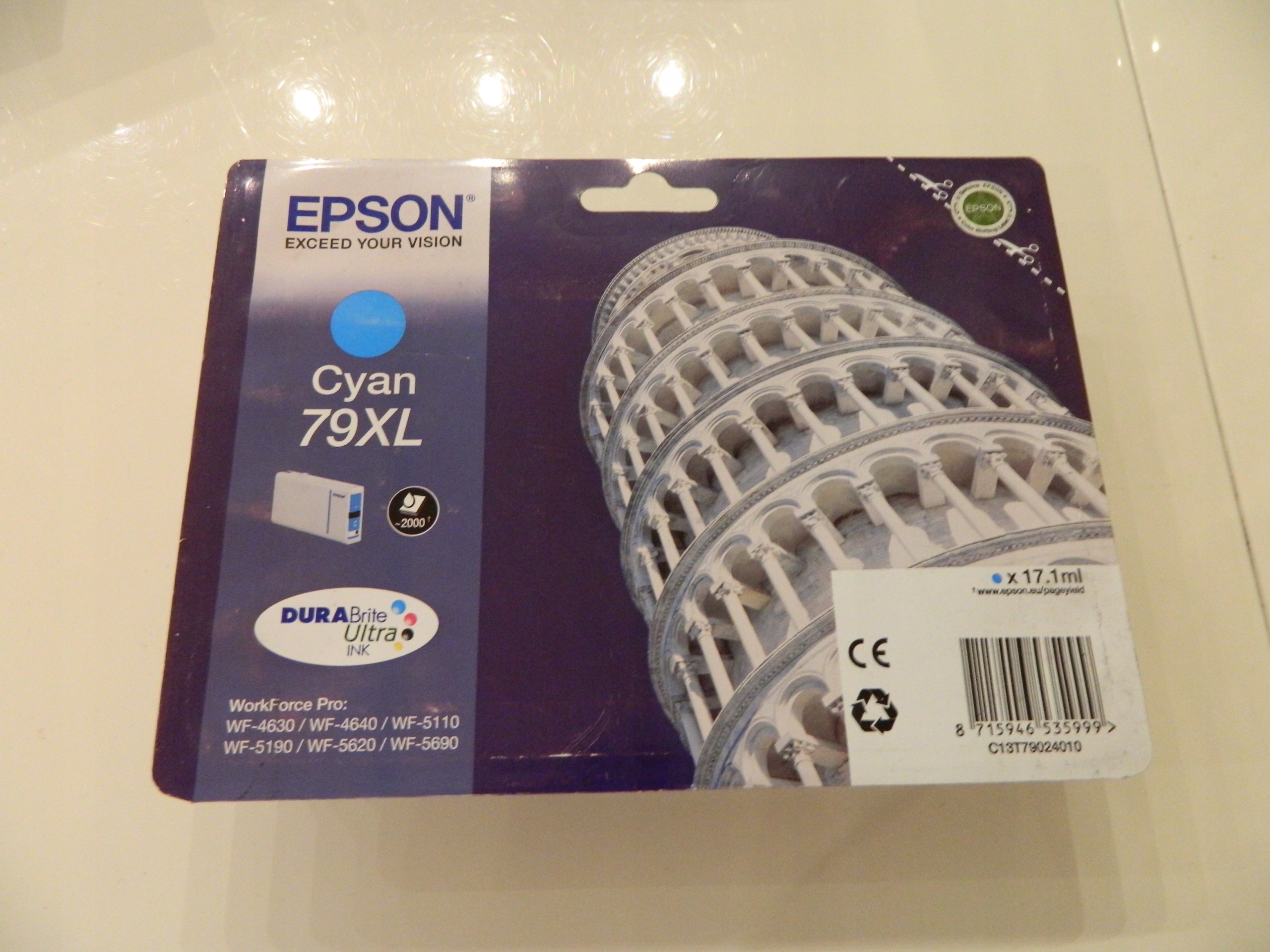 Originální Inkoust Epson T7902 Cyan 79XL