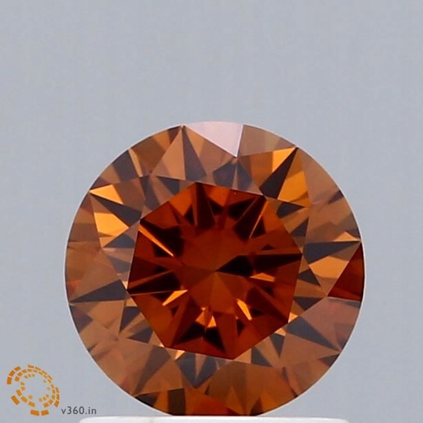 Diament laboratoryjny kolorowy 1.05ct ROUND Fancy Orange VVS2 (IGI)