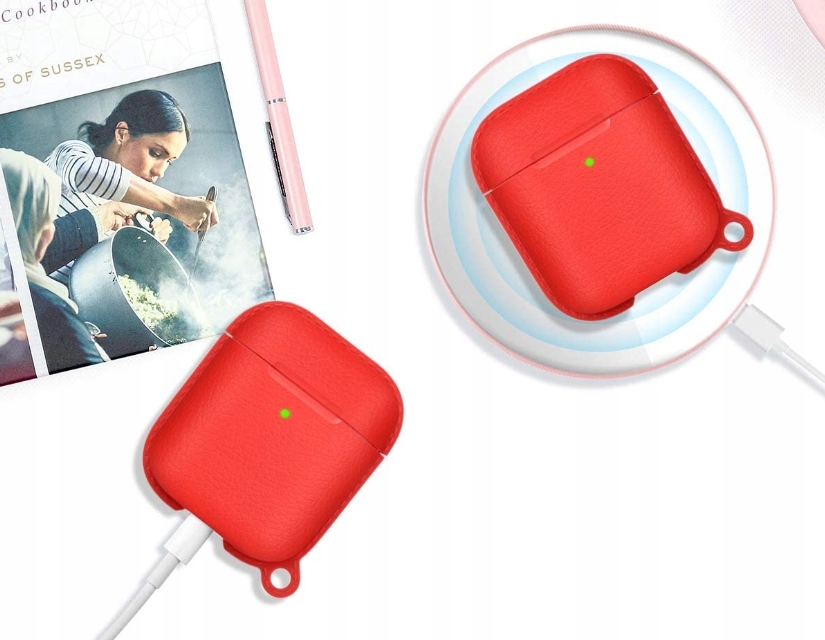 ETUI SILIKONOWE CASE DO AIRPODS 1/2 RÓŻOWE PINK Model Airpods 1/2 Case