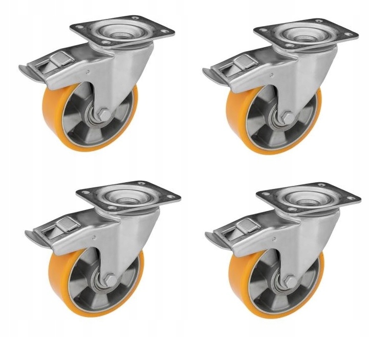 Kolesá 4 ks fi 160 mm kolesá do 2000 kg/4 kolesá vozíka, palety, brzdy