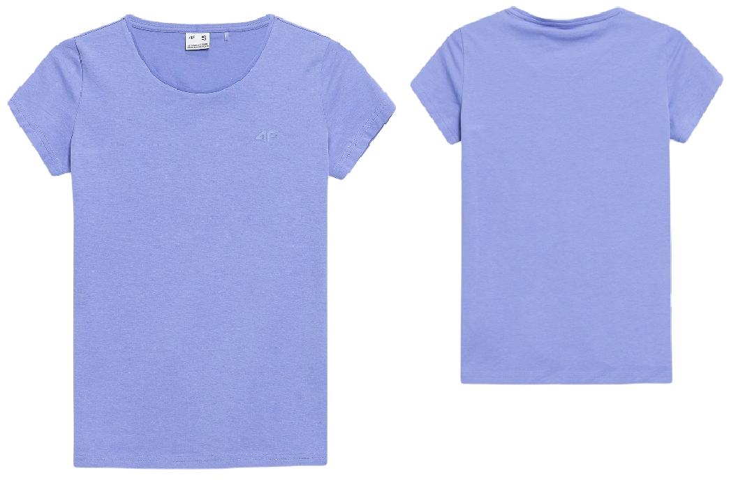 

4F Bluzka Damska Krótki Rękaw T-shirt Bawełniany