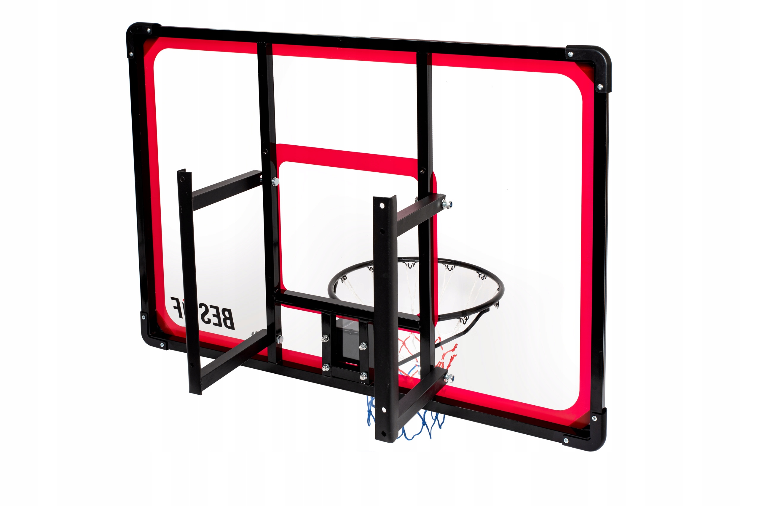 DUŻA TABLICA DO KOSZYKÓWKI KOSZA TARCZA + OBRĘCZ ZESTAW BESTIF 120x80cm Model BTK04