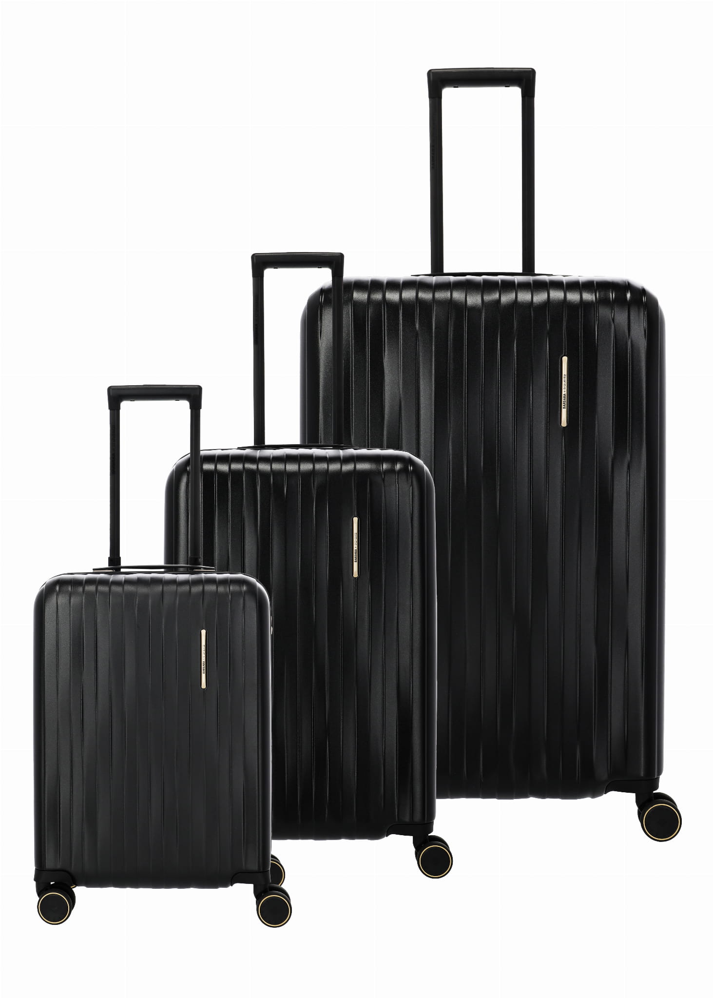 Sada kufrů L/m/s 4 kolečka Barbara Novelty Černá Premium