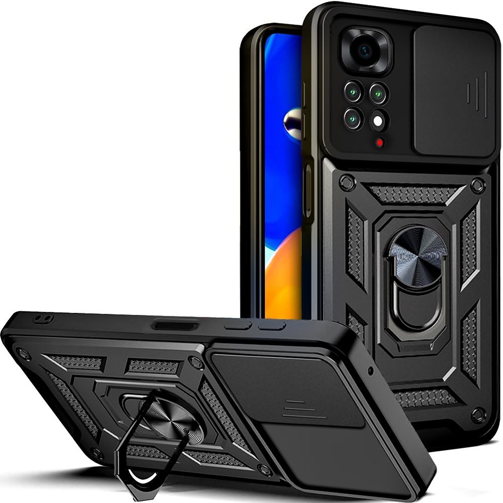 

Etui Pancerne Ring Cam +szkło do Redmi Note 11 11s