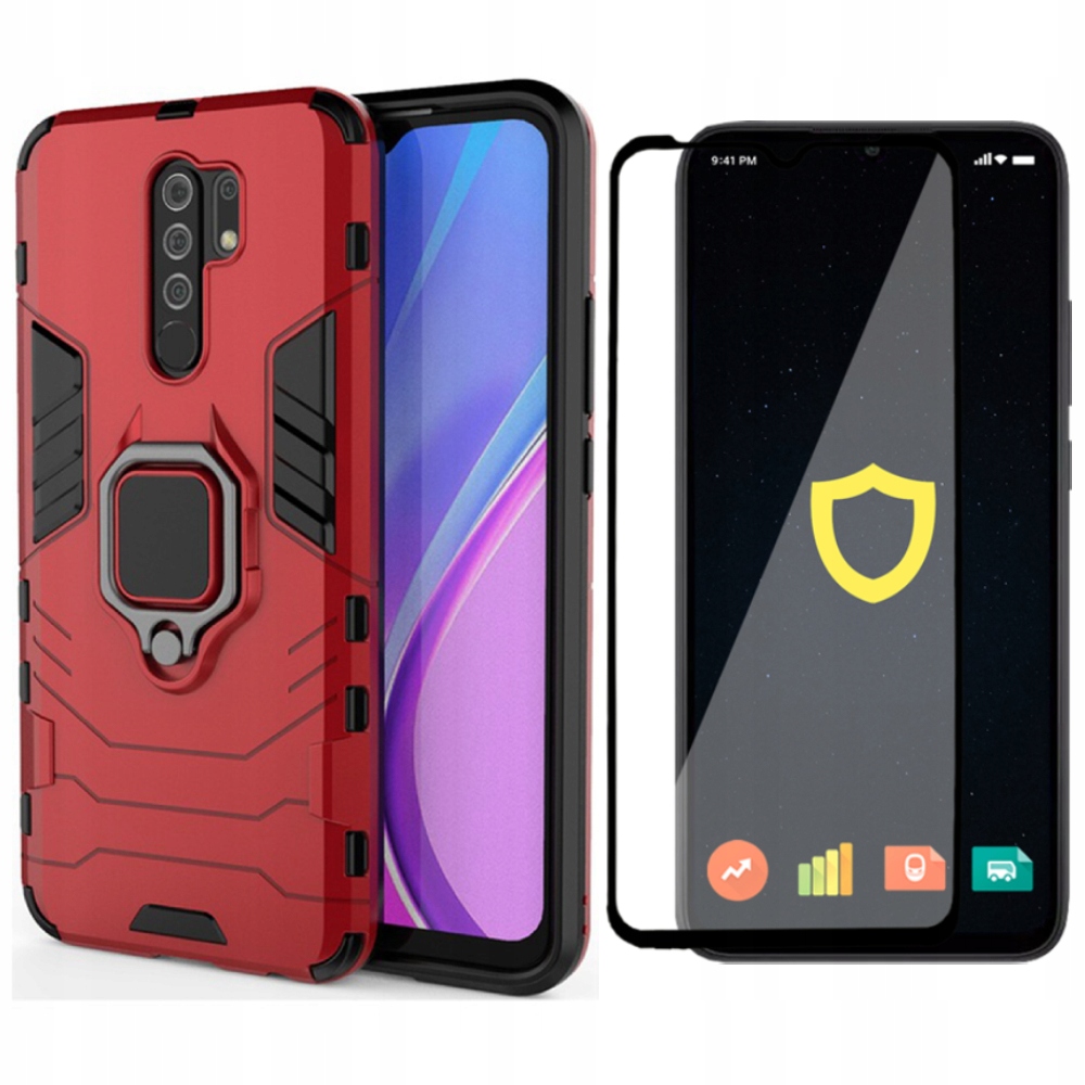 

Etui X-ring Pancerne Do Xiaomi Redmi 9 Szkło