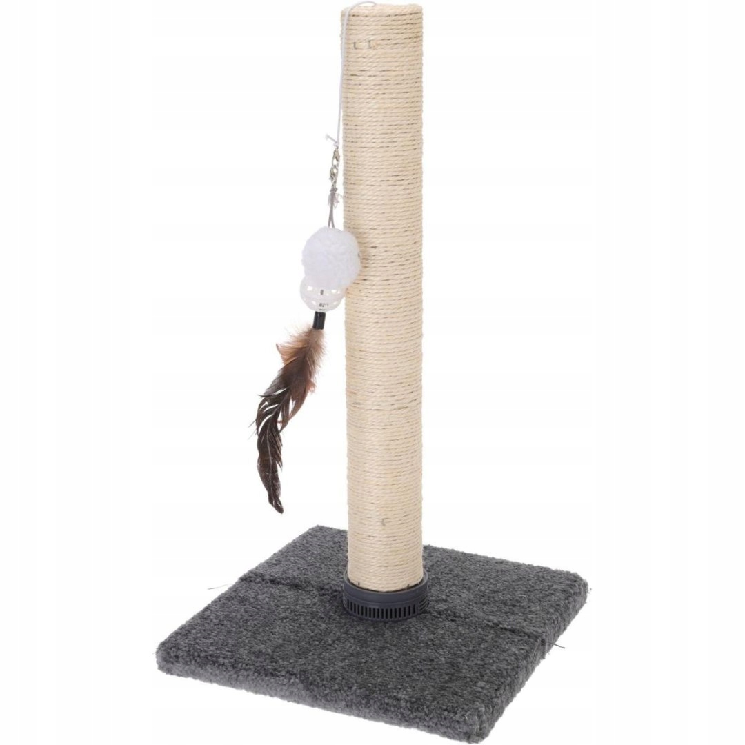 Levně Škrabadlo Pro Kočky Sloupek S Hračkou 53CM