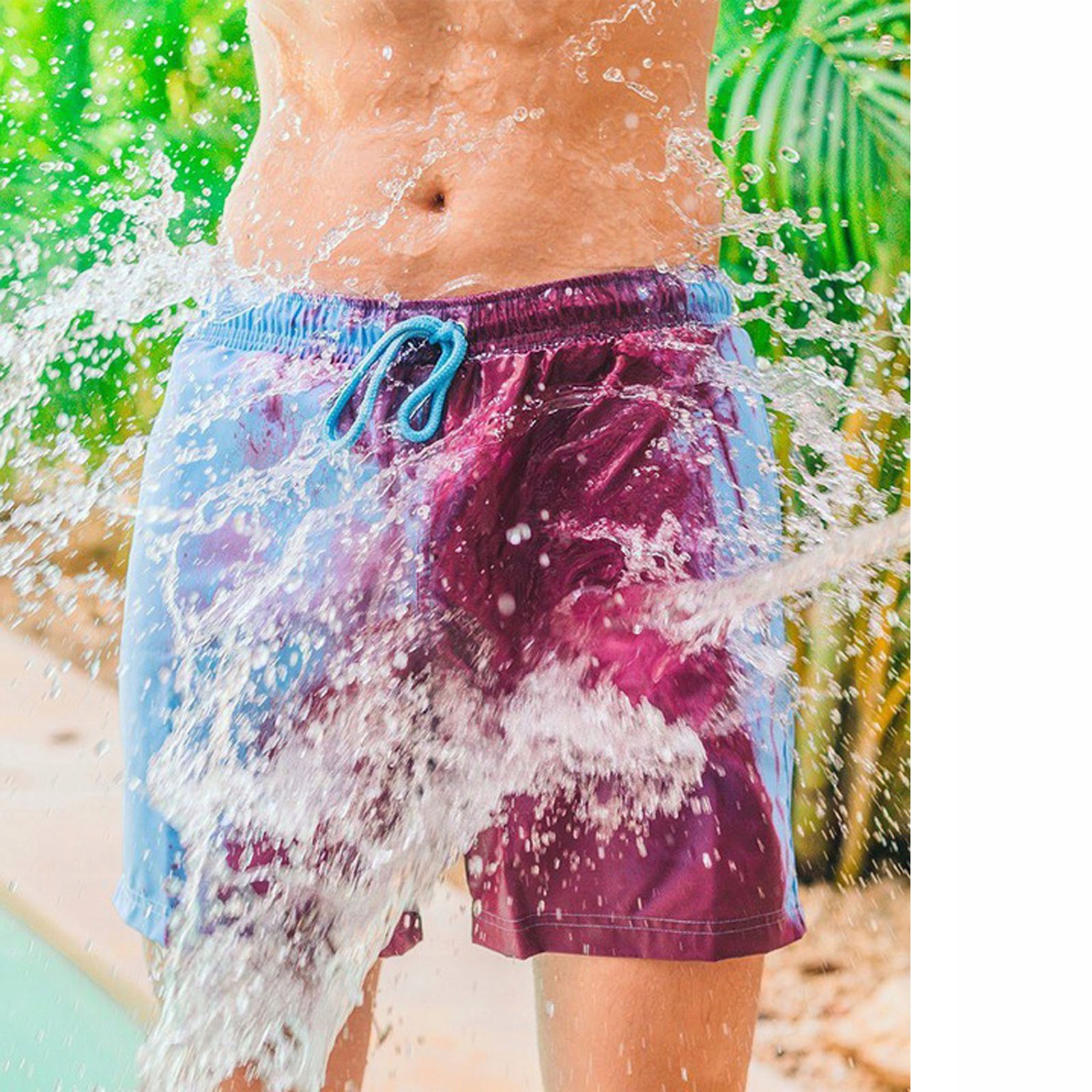 SZORTY KĄPIELOWE MĘSKIE ZMIENIAJĄCE KOLOR - M Marka YOBON