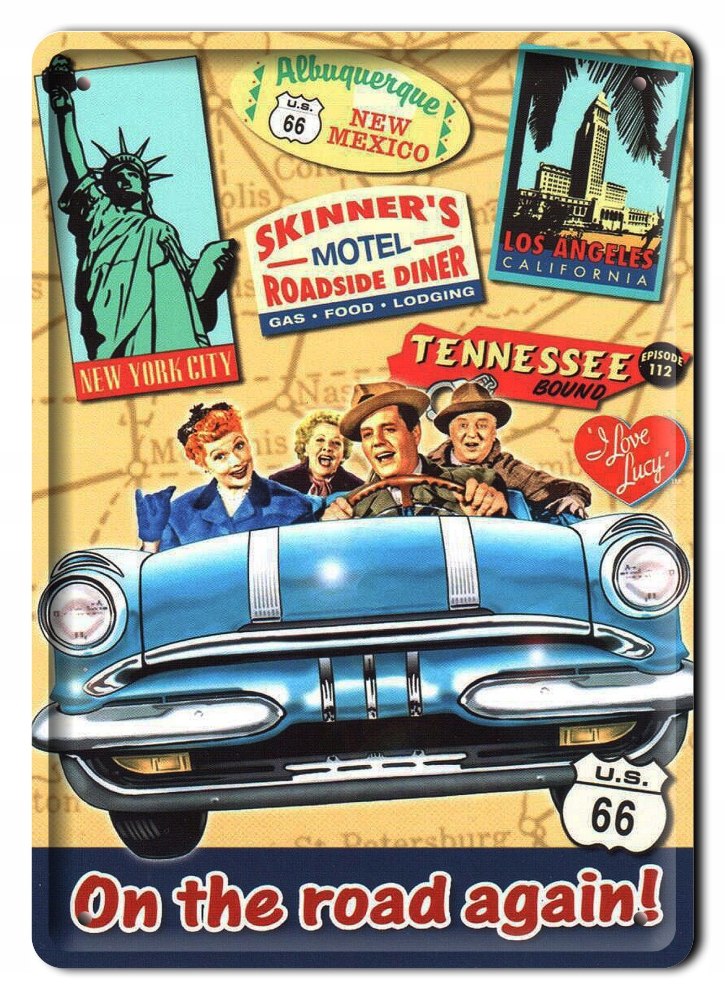 I Love Lucy New York Metalowy Szyld Retro #07810