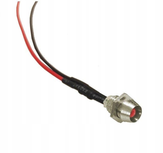 

Kontrolka Led Czerwona 3mm/12V Dyfuzyjna
