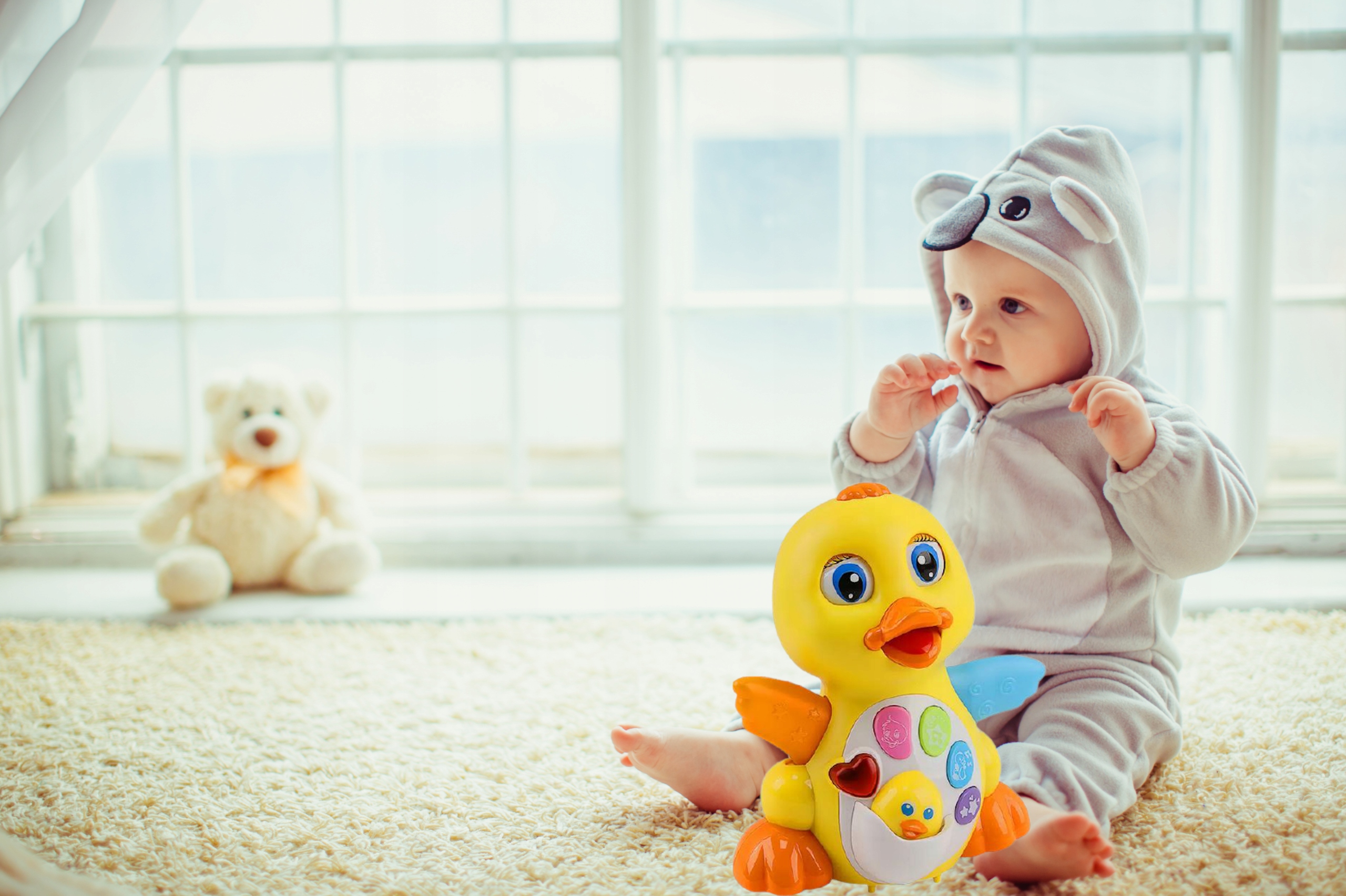 KACZUSZKA INTERAKTYWNA GRA JEŹDZI MACHA SKRZYDŁAMI Marka inna