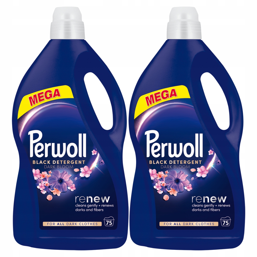 Levně Perwoll Renew Dark Bloom Tekutý prací prostředek na černé tmavé tkaniny 2x3,75l 7,5l