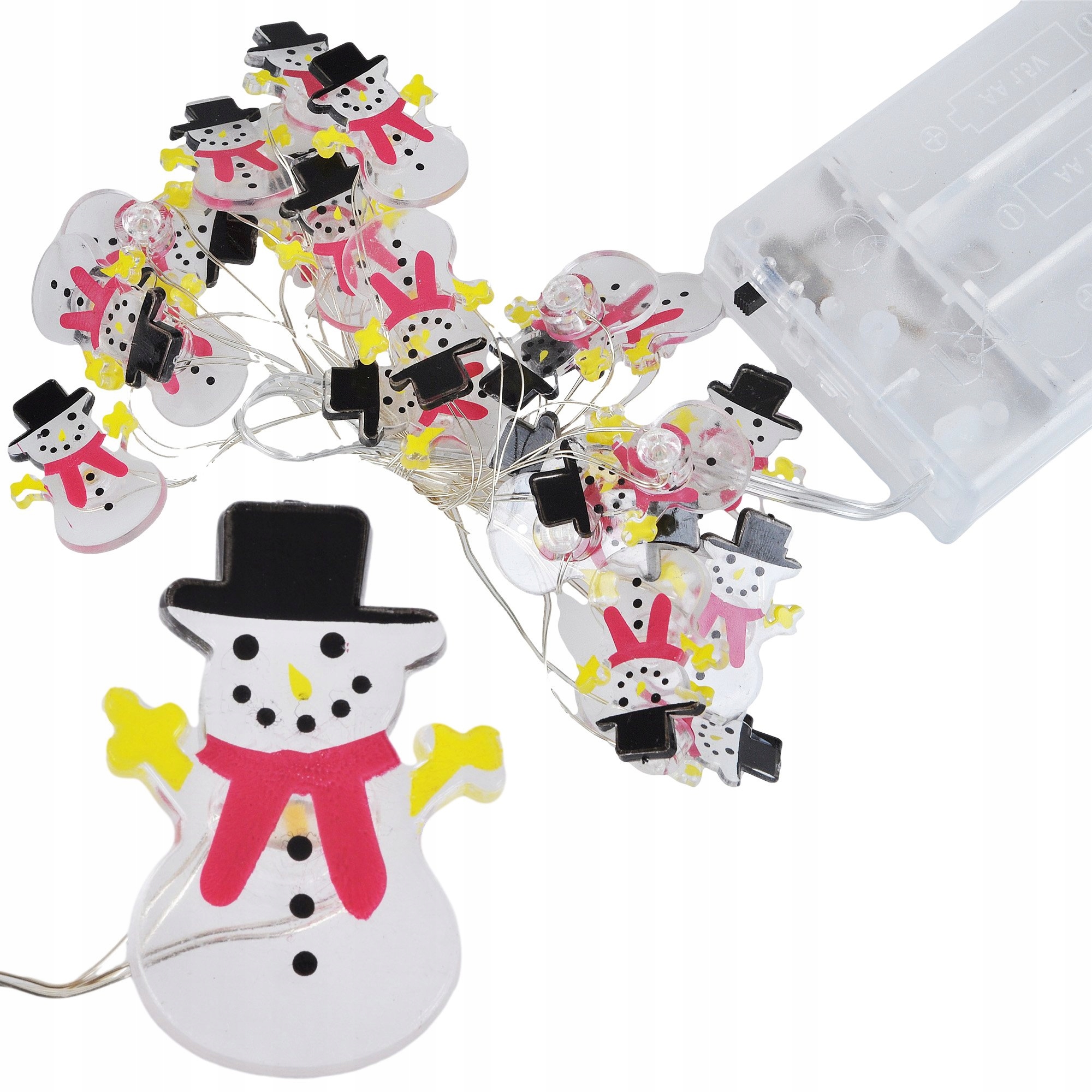 LAMPKI LED ŚWIĄTECZNE ŁAŃCUCH NA CHOINKĘ OZDOBNE NA BATERIE 20 LED