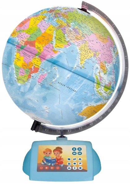 GLOBUS CZYTAJ Z ALBIKIEM INTERAKTYWNY EDUKACYJNY ALBI ATLAS ŚWIATA MÓWIĄCY Średnica 30 cm