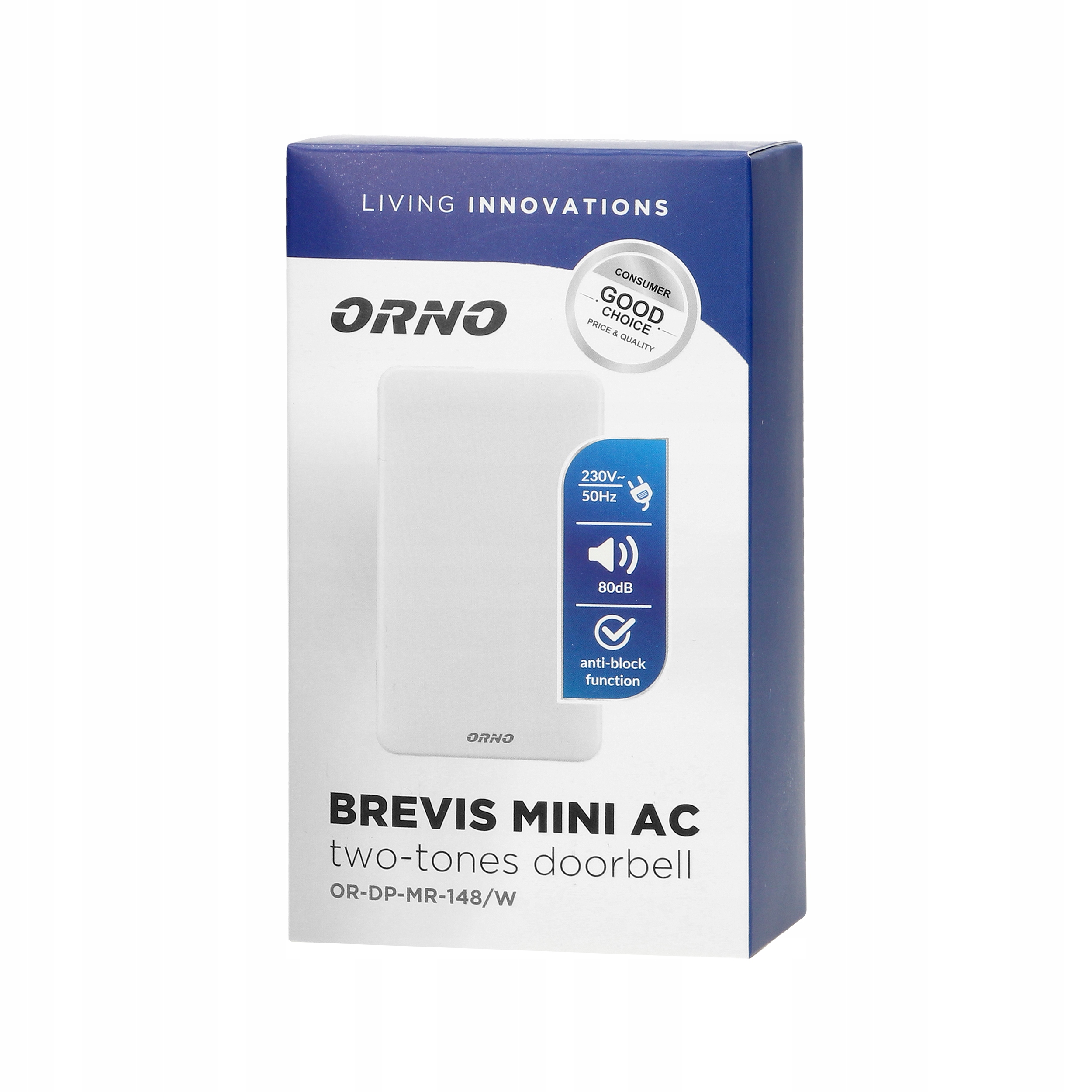 DZWONEK PRZEWODOWY DO DRZWI 230V BIM-BAM BREVIS Marka Orno