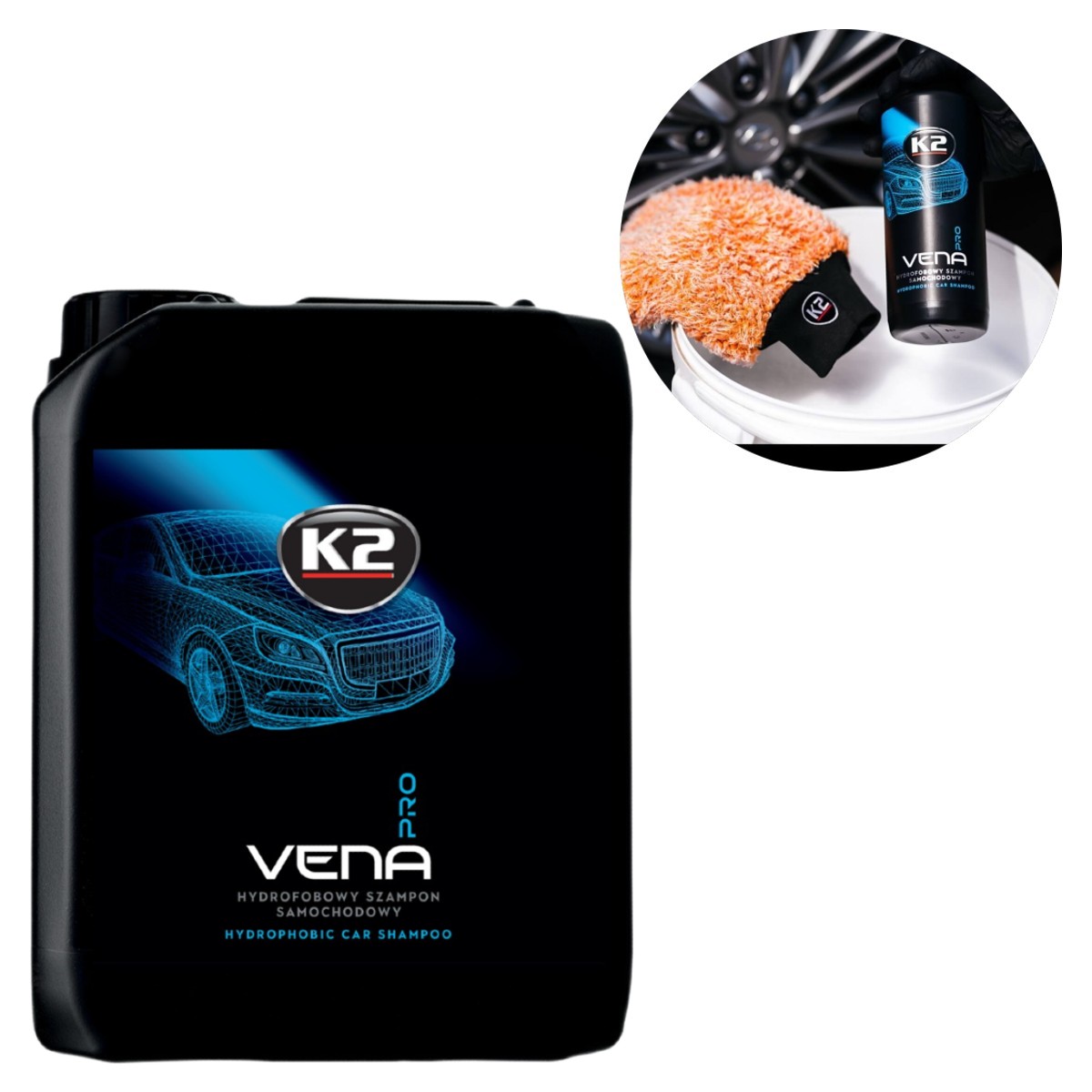 K2 Vena Pro 5L Hydrofóbny šampón do auta bezpečný pre nátery