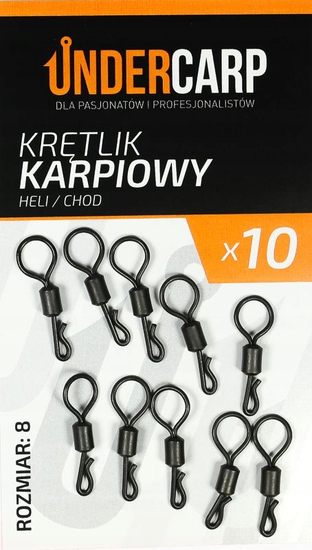Krętliki Undercarp Heli/chod 8 Karpiowe