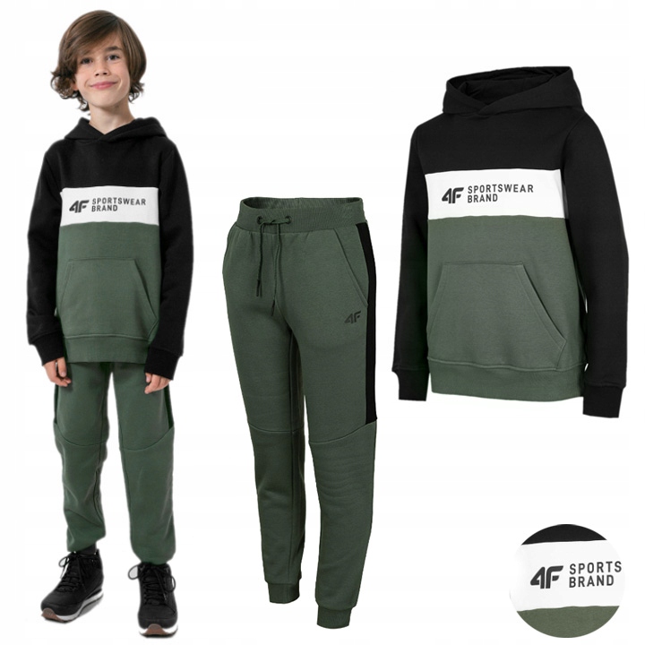 

Komplet Chłopięcy Dresowy 4F Bluza Spodnie Dres