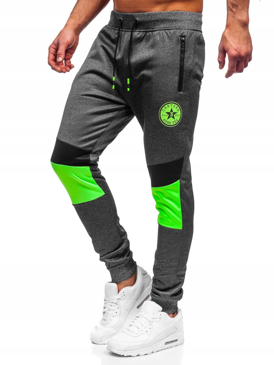 

Spodnie Męskie Dresowe Grafitowe K50001 DENLEY_2XL