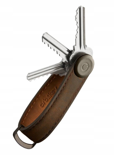 Kožené pouzdro Orbitkey Key Organiser Crazy Horse oak brown/brown