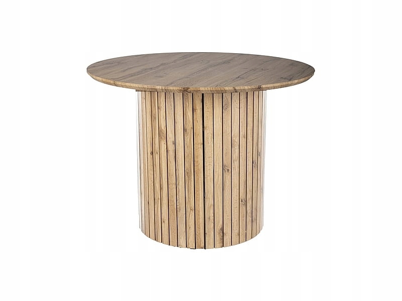 Stół okrągły do jadalni salonu nowoczesny Socrates 100cm dąb artisan