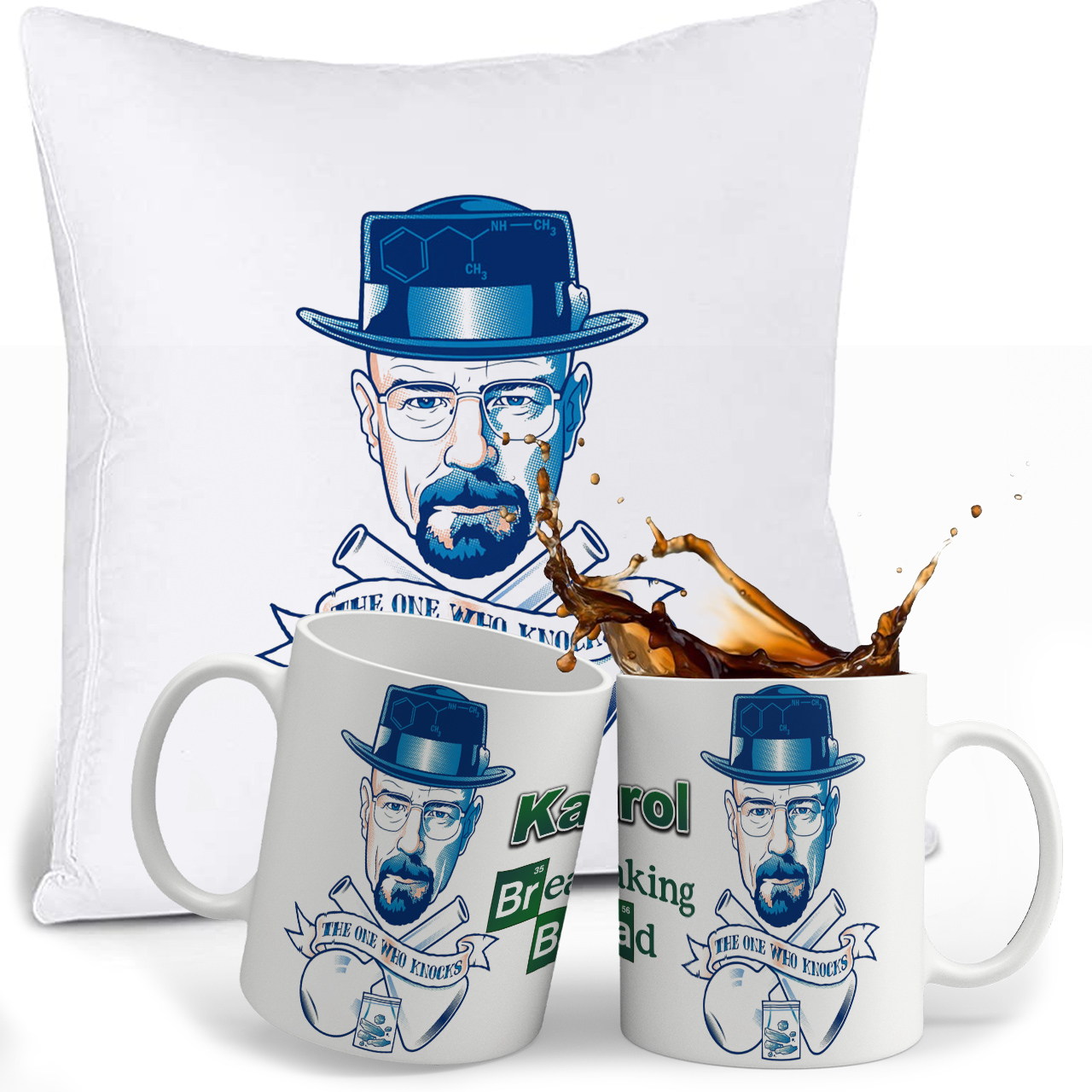 ZESTAW BREAKING BAD KUBEK + PODUSZKA