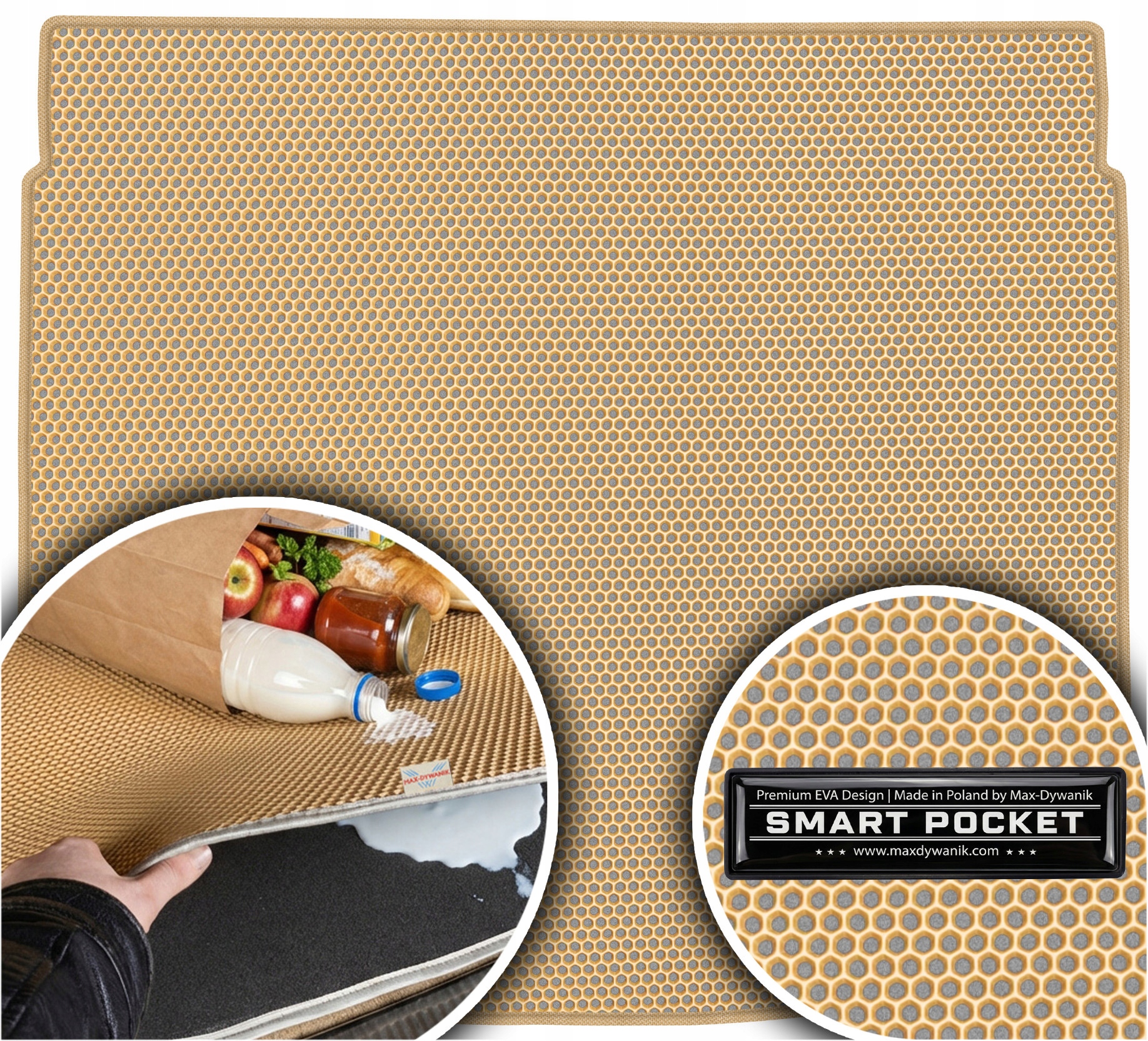 Honda Cr-v V Suv 2018-2023 Vložka batožinového priestoru Eva Smart Pocket Béžová