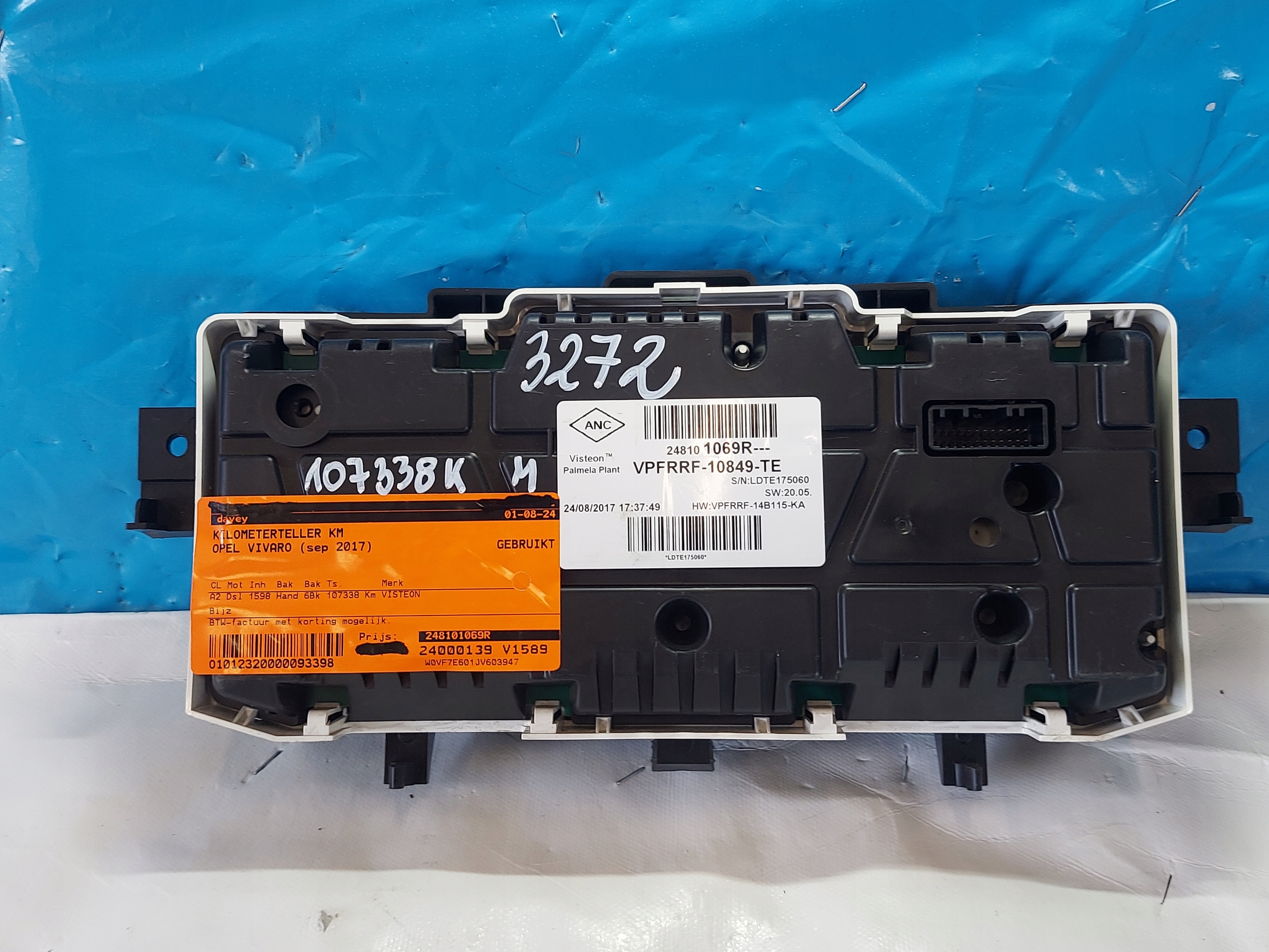 dials clock OPEL VIVARO 2017R 1.6 CDTI 248101069R