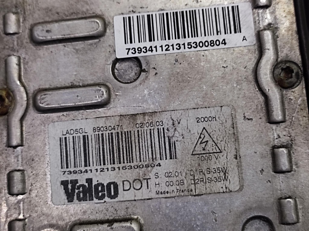 PEUGEOT 607 REFLEKTOR light left front 9641959080